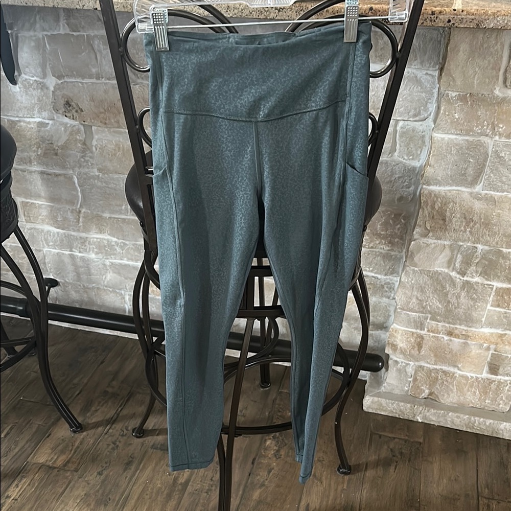 Athleta Gray Leggings High-Waisted Performance